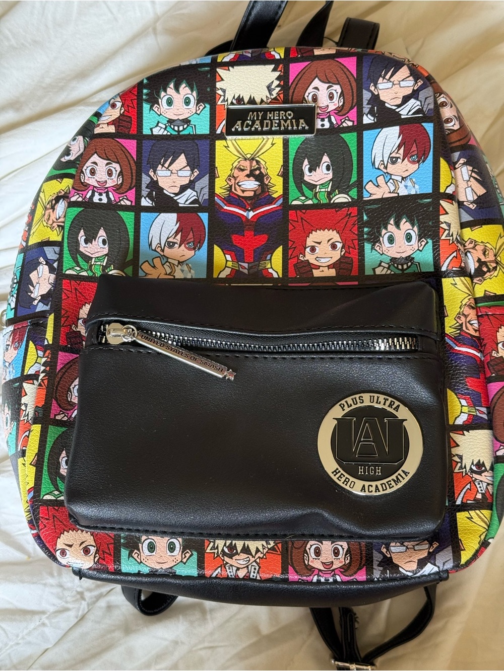 MHA Mini Backpack with Black Front Pocket